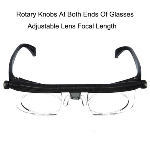 Adjustable Lens Dial Glasses Variable Focus Reading Vision Eyeglasses Distance 1