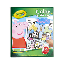 Crayola Peppa Pig Kleurplaten en Stickers, Cadeau voor Kinderen, Leeftijd 3-6