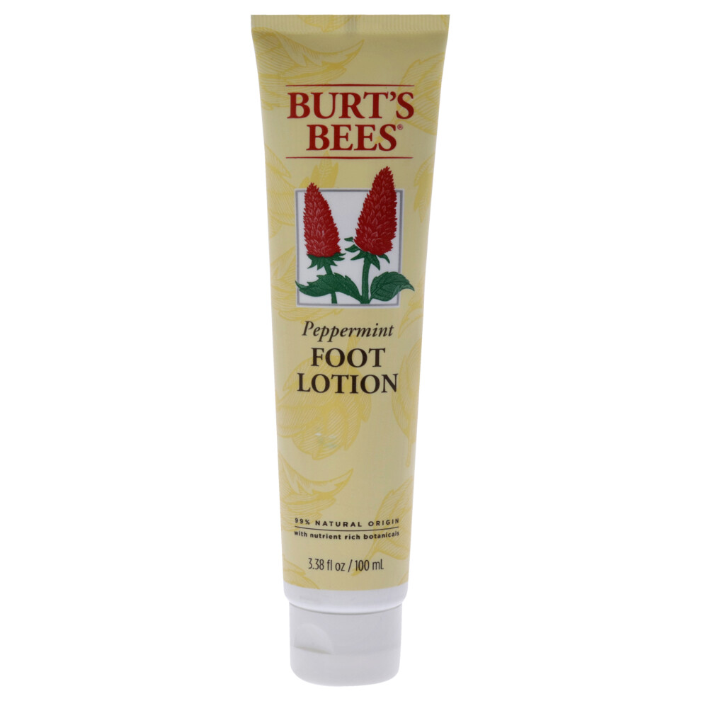 Burts Bier Burt's Bees Peppermint Oil Foot Lotion, 3.38 Oz (Package May Vary)