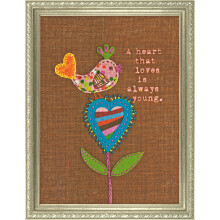 Dimensions Needlecrafts Handmade Embroidery A Heart That Loves