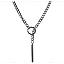 Náhrdelník s retiazkou pre ženy/mužov - gotický kubánsky choker z nehrdzavejúcej ocele s príveskom, nastaviteľný