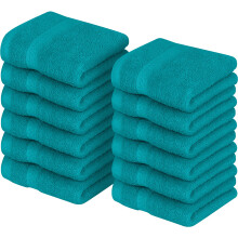 Serviettes d'utopie [12 packs de trottoirs de lavage premium (12 x 12 pouces) 100% coton coton file hautement absorbant et doux se sentir essenti
