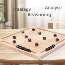 (Magnetic Collisions) Checkers And Wooden Clash Induction Chess Kids Puzzle Toy For Learning Children