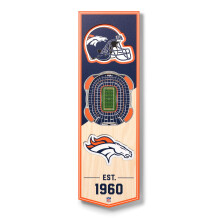 YouTheFan NFL Denver Broncos 3D Stadion 6x19 Banner - Mile High Stadion