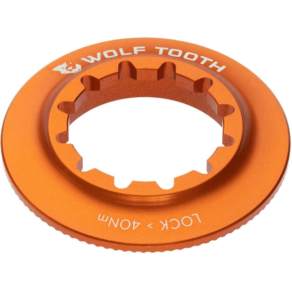 Wolf Tooth Centerlock Rotor Lockring - Internal Spline Orange