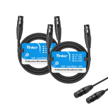 Mikrof nny k bel Yinker XLR, 3-pinov XLR konektor (samica-samica) pre audio a zvukov zariadenia (2 kusy po 1,5 m)