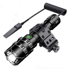 Tactical Torch 3000 Lumens Super Bright L2 Led Flashlight Usb Rechargeable 5 Light Modes Picatinny Rail Mount And Push Switch for Outdoor Fishing [ene