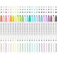 NiArt Dual Tip DOT Marker -kynt - 24 eloisaa vri hienolla kuidulla ja pyrell pisteell Vinkkej taidevritykseen pivkirjaamiseen ksin kirjai