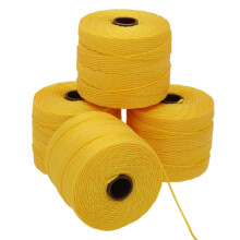 De Beadsmith S-Lon Bead Cord - .5 mm gedraaid nylon koord voor het rijgen van 4 spoelen goudgele kleur TEX210 77 yards per spoel