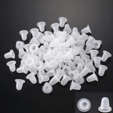 KingWei Siliconen Inkt Caps 500 stuks Wegwerp Siliconen Inkt Cups Pigment Pigment Inkt Caps Klein Formaat Accessoires voor Inkt Kits Supplies (500s)