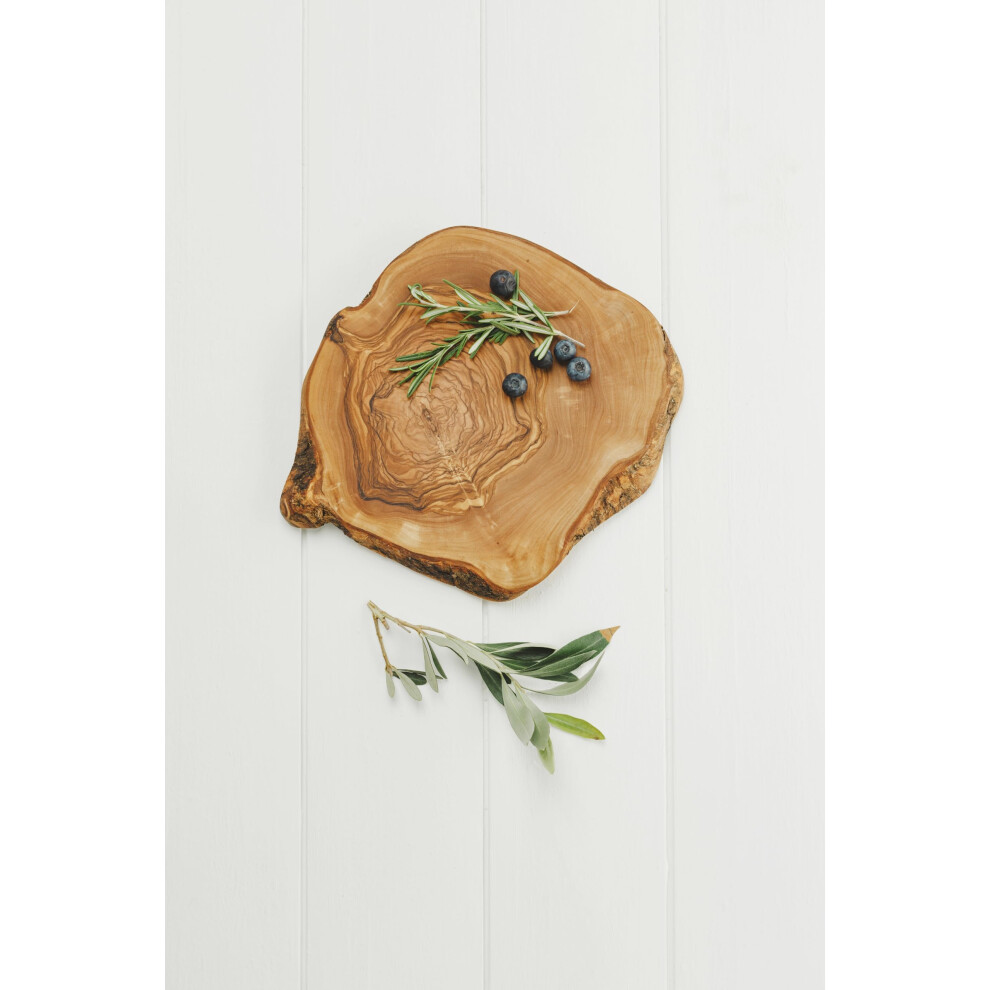 Dessous de plat rustique en bois d'olivier Naturally Med