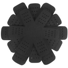 Protecteur de casserole Bykitchen avec ensemble d'etoiles de 12 et 3 tailles differentes separateurs de casserole Black Pot Protecteurs pour l'em