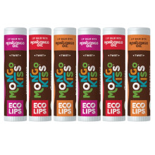 Mongo Kiss Balma de labios orgnico de 6 paquetes de Eco Lips 100% Orgnica Cacao y cuidado de la mantequilla de cacao con aceite Mongongo - Soldia e