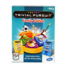 Hasbro Gaming Trivial Pursuit Game: Family Edition Board Game Family Trivia Games for Adults and Kids 2+ Players Ages 8+ (Amazon Exclusive)