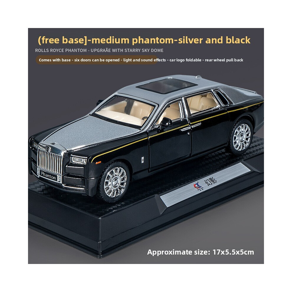 (StyleE) Royce Phantom Rolls Car Model Toy With Inertia Sound And Light Gift Kids For-image-OPC-PHPGCXX-NEW