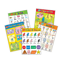 Eureka Dr. Seuss Beginning Concepts Set di bacheche e decorazioni per l'aula per insegnanti 5 pezzi 17'' x 24''
