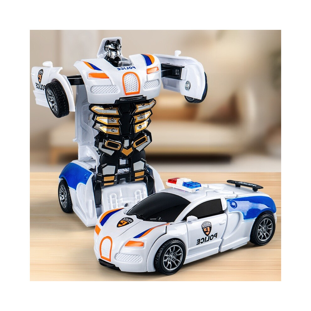 (Police Car) Car Sports Simulated Model Collision Deformation Toy Inertial Kid Gift Drive-image-OPC-PHPGDHV-NEW