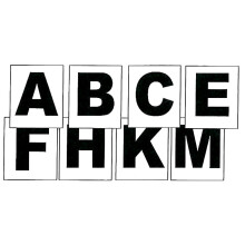Intrepid International Stick On Dressage Letters - For Precision and Style in Dressage Training Set p? 8 - A B C E F H K M