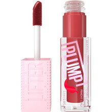 MAYBELLINE Lifter Gloss Lifter Plump, Λιπ Γκλος με Πιπεριά και 5% Maxi-Lip, Καυτερό Κόκκινο, 1 Τεμάχιο