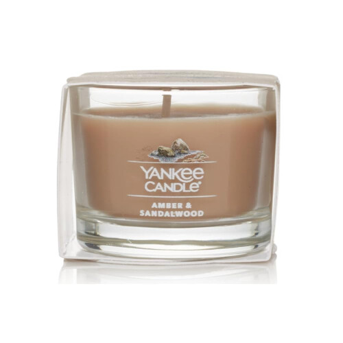 Yankee Candle Yankee Candle Mini Κερί Votive, Άμμπερ & Σανταλόξυλο, Φυσικό Κερί Σόγιας 1.3 OZ 1