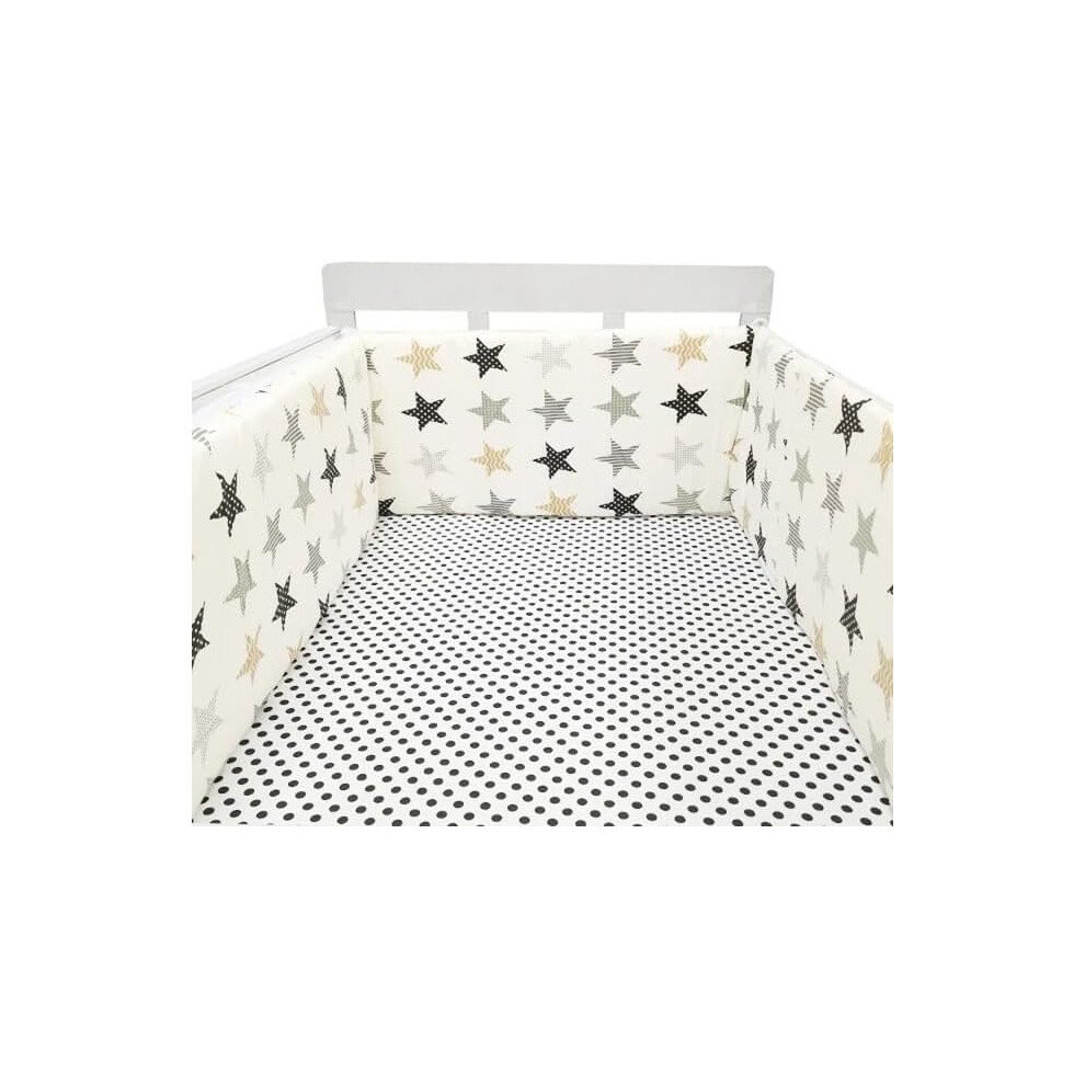 (50CM, G) Bed border for baby bed, soft and safe border for baby's sleep, protects against shocks, for baby bed and cot, hypoallergenic and washable