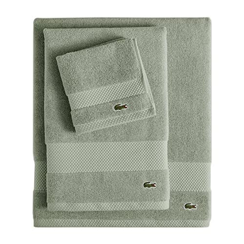 Lacoste Λακοστ 100% Supima Χειροπετσέτα, Aloe, 16" x 30" - Υψηλή Απορρόφηση & Γρήγορο Στέγνωμα 2