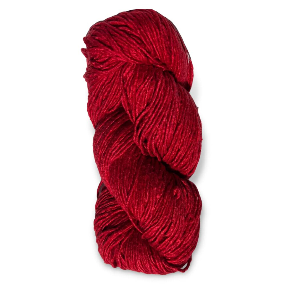 Regal Moerbeizijde Garens - Worsted Gewicht - Enkele Draad - Effen Kleuren (Crimson Rood)
