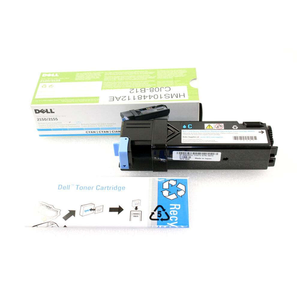Dell Whpfg Toner F R 2150Cdn 2150Cn 2155Cdn 2155Cn Sy Cyan-image