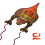 Windnsun Dino Soars T-Rex Nylon Kite 44 polegadas de altura 2