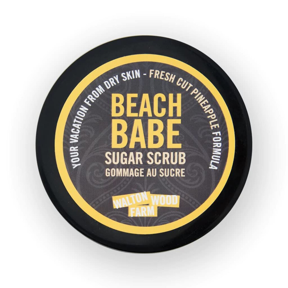 Walton Wood Farm Sugar Scrub Beach Babe Freshcut Pineapple Scent Veganfriendly And Parabenfree 8 Oz