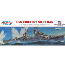 Atlantis USS Forrest Sherman Destroyer Plastic Model Kit 1/320 lavet i USA