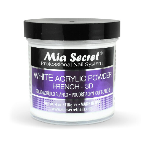 Mia Secret Λευκή Ακρυλική Σκόνη (4oz)