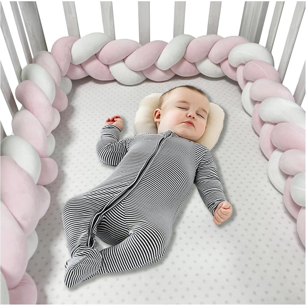 (150cm, 3 Shares G) Bed Bumper Knotted, Knot Cushion, Braided Cot Bumper, Baby Cot Bumpers Braided, Extra Soft Knot Pillow Braided Pillows for Room De