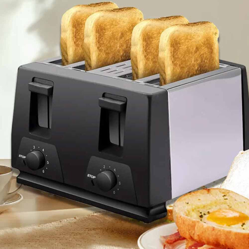 4 Slice Toaster Variable Browning - Defrost - Reheat - Extra Wide Slot 1