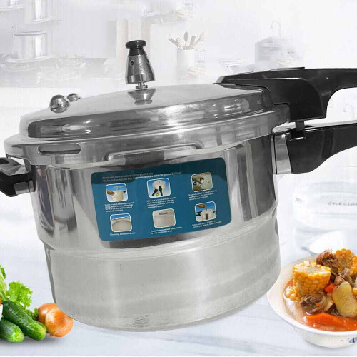 7L Dual Handle aluminum Pressure Cooker Kitchen Catering Cookware 1
