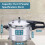 7L Dual Handle aluminum Pressure Cooker Kitchen Catering Cookware 4