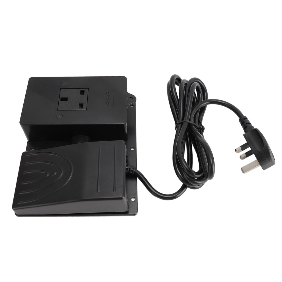 Foot Pedal Control Switch With Socket 10A Convenient Safe Handsfree Operating Foot Operated Pedal Controller Uk Plug 5011312244568