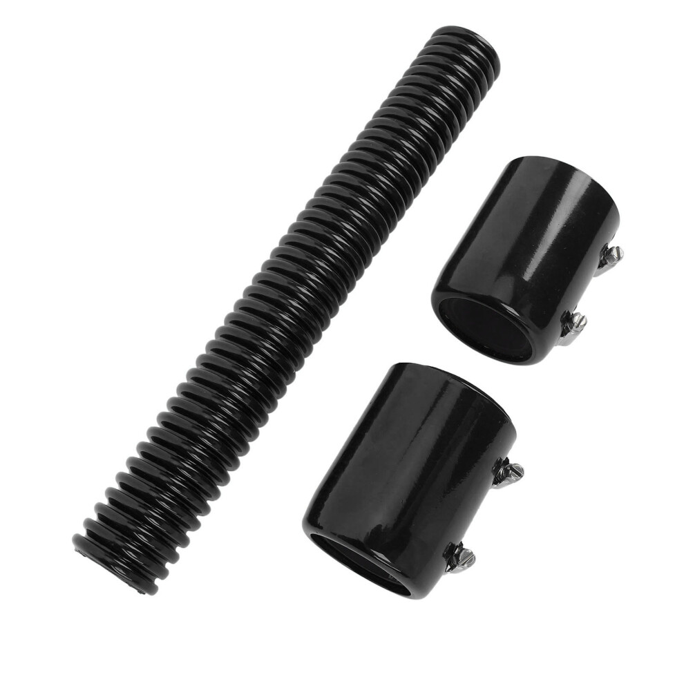 12In Coolant Radiator Hose Kit With Cap Stainless Steel Flexible Efficient Cooling Coolant Hose Kit For 1 3/4In 1 1/2In 1 1/4In Hoses Black 6941312247193