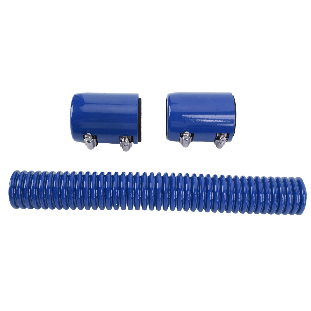 12In Coolant Radiator Hose Kit With Cap Stainless Steel Flexible Efficient Cooling Coolant Hose Kit For 1 3/4In 1 1/2In 1 1/4In Hoses Blue 9361312247134
