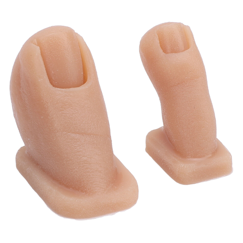 Nail Art Practice Toes Model Manicure Practice Toes Silicone Nail Painting Simulation Toes for Nail Salon Nail Art Institutions Number 2