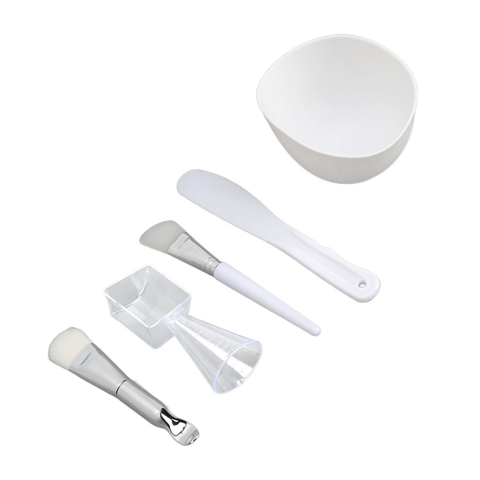 DIY Facial Mask Tool Silicone Brush Soft Brush Mixing Bowl Spatula Measuring Cup Set