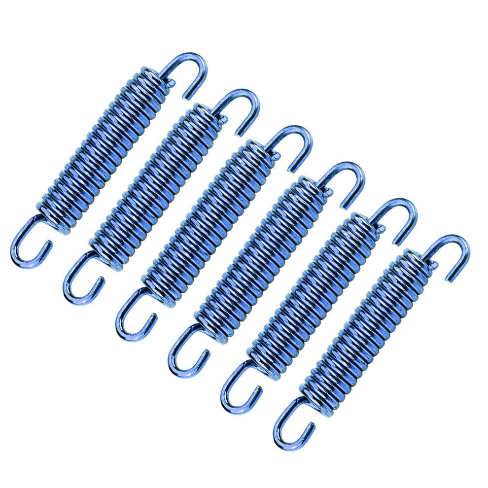 6Pcs Stainless Steel Muffler Exhaust Pipe Spring Hooks For Motorcycle Scooter Atv Blue 8771312254727
