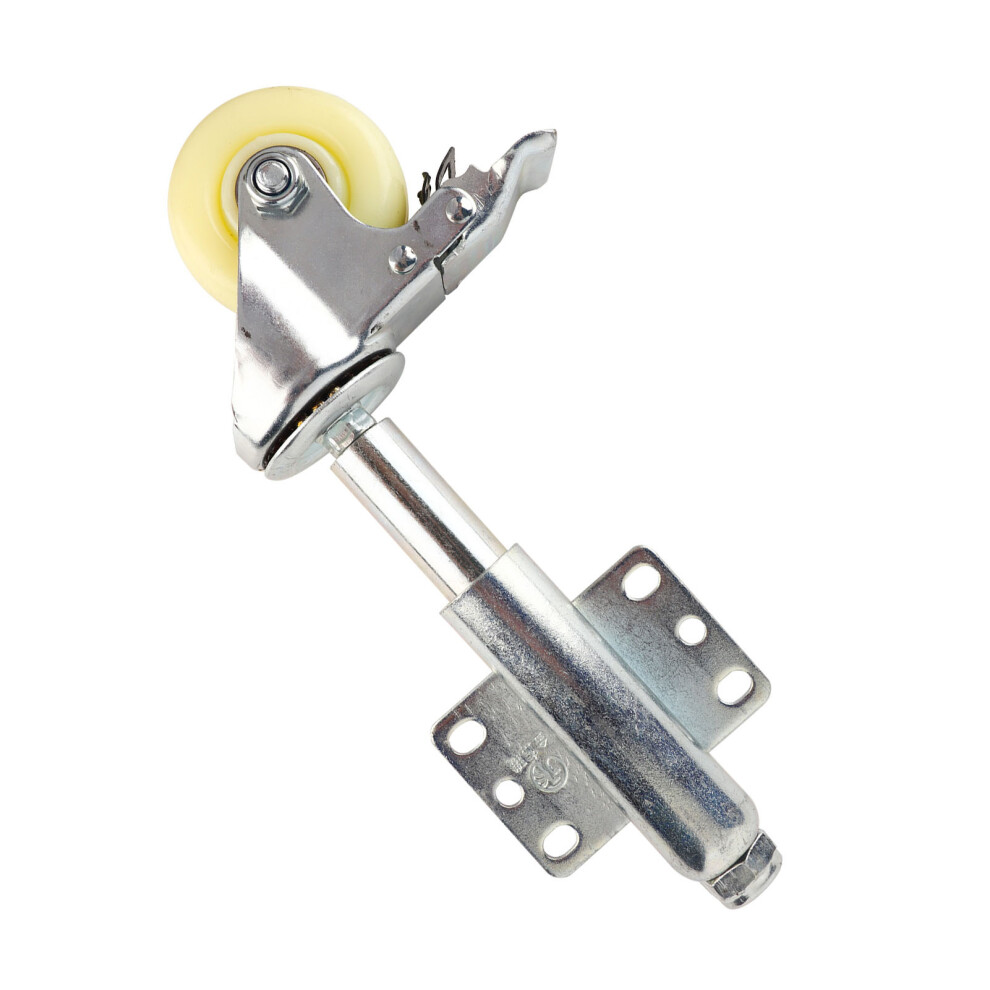 3" Nylon Gate Wheel Spring Loaded Swivel Caster With Brake 110Lbs Load Capacity 7601312256258