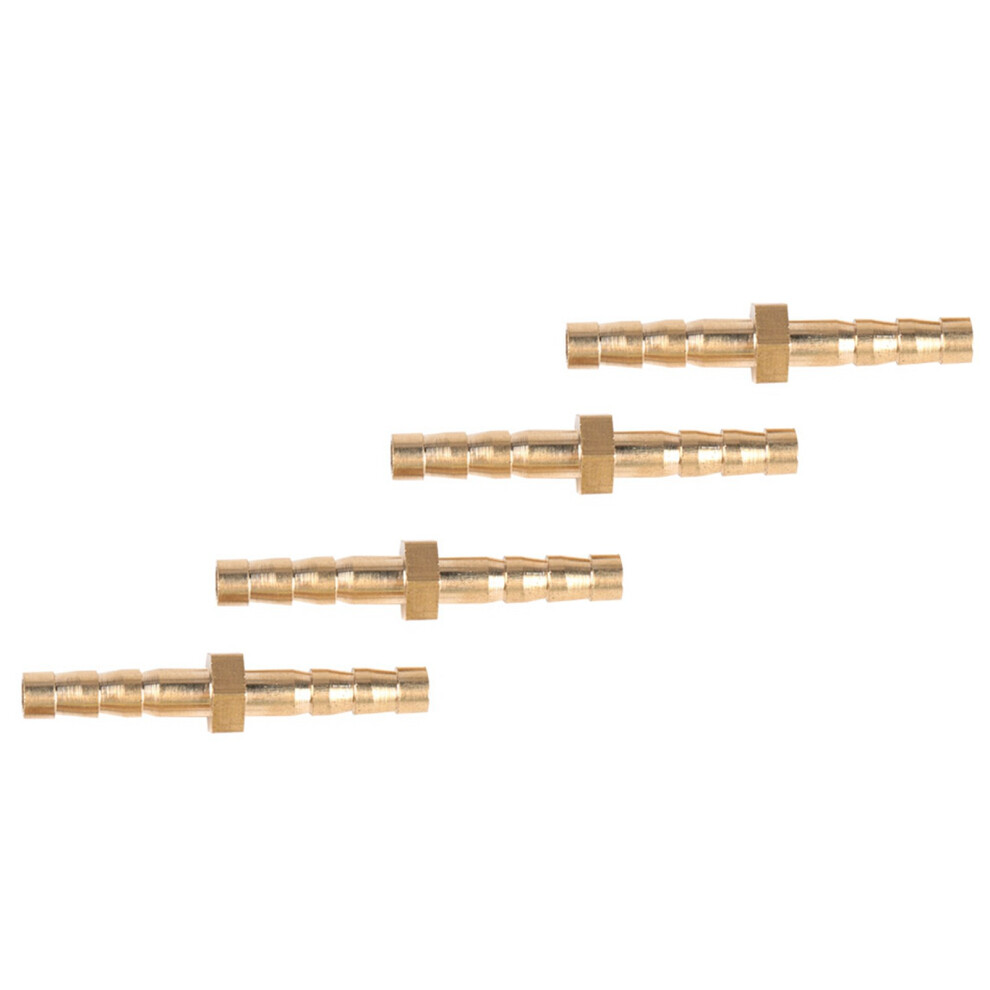 4 Pcs 4-4Mm Brass Fitting Hose Barb Tail Reducer Reducing Plug Connector 8711312256406