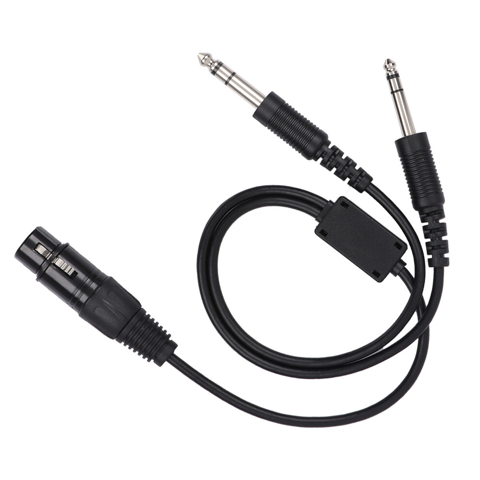 For Airbus Xlr To Ga Dual Plug 5 Pin Headset Adapter Cable Aviation Headphone Cable 9381312256332