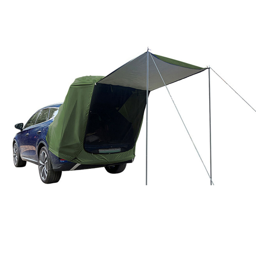 Outdoor Car Rear Tent Camping Picnic Car Rear Tent with Canopy Car Rear Extension Tent Sunshine-Proof Rain-Proof Car Rear Tent
