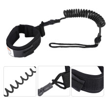 Stand Up Paddle Board 5mm Coiled Spring Leg Foot Rope Surfing Leash for Surfboard (black)