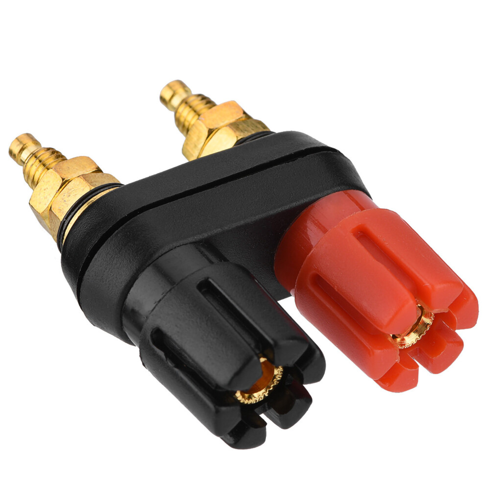 Speaker Binding Post Terminal Power Amplifier 2 Way Banana Plug Jack (4Pcs) 5041312261685