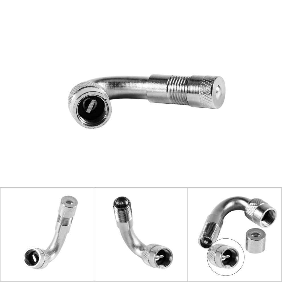 45 Degree Motorcycle Car Tire Stem Extender Tyre Valve Extension Adaptor 9371312264420
