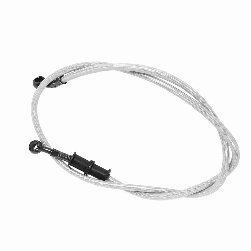 1X 50Cm Motorcycle Bike Braided Steel Brake Clutch Oil Hose Line Pipe Silver 8281312264416